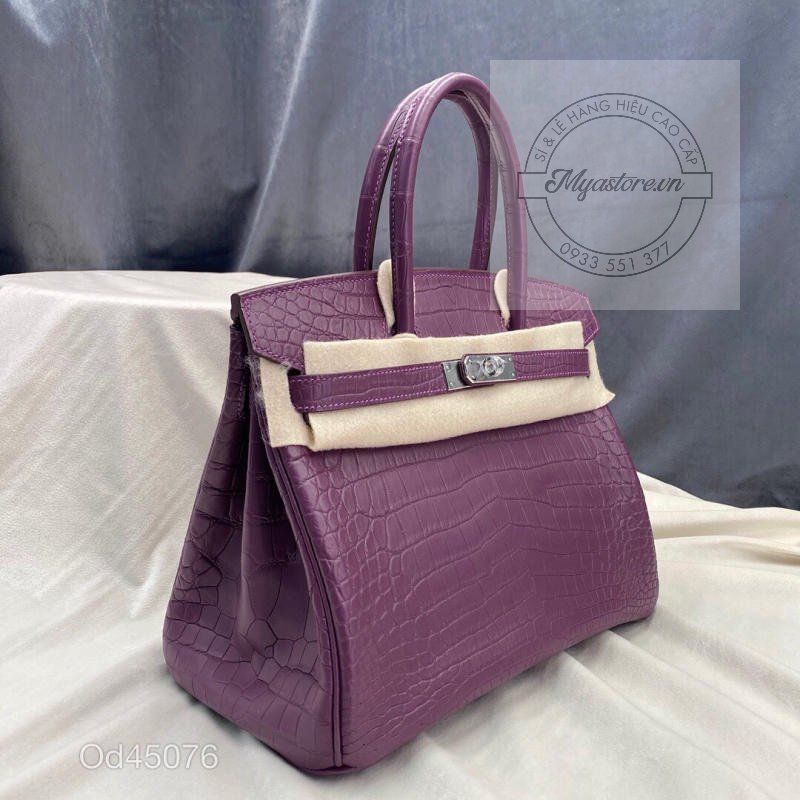 Túi xách Hermes Birkin da cá sấu nguyên bản Handmade likeauth bảo hành 2 năm