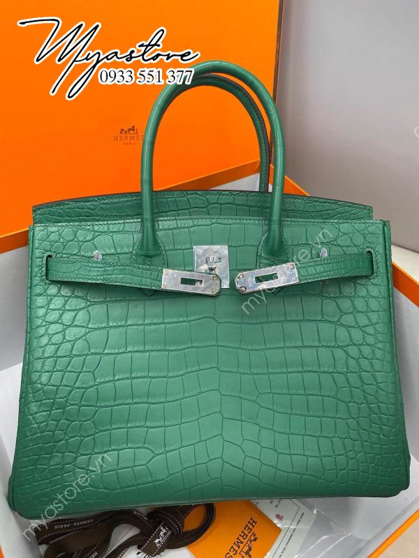 Túi xách Hermes Birkin da cá sấu nguyên bản Handmade likeauth bảo hành 2 năm