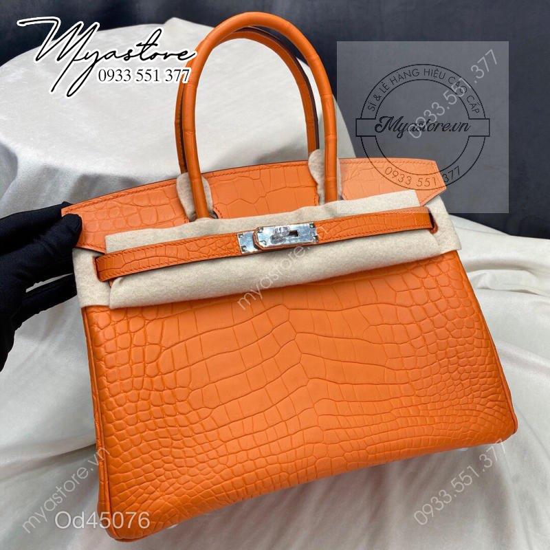 Túi xách Hermes Birkin da cá sấu nguyên bản Handmade likeauth bảo hành 2 năm các màu