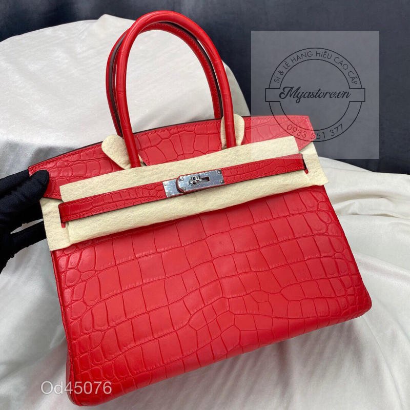 Túi xách Hermes Birkin da cá sấu nguyên bản Handmade likeauth bảo hành 2 năm các màu