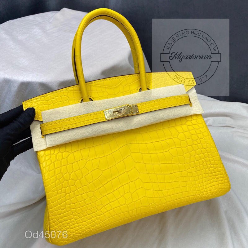 Túi xách Hermes Birkin da cá sấu nguyên bản Handmade likeauth bảo hành 2 năm các màu