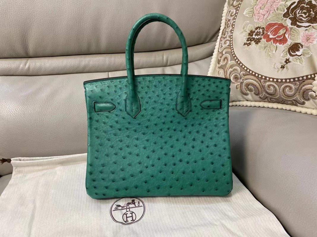 Túi Xách Hermes Birkin da đà điểu nguyên bản - Like auth