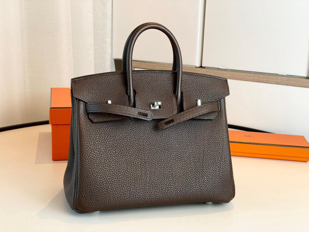 Túi xách Hermes birkin25 màu gỗ mun siêu cấp 1:1