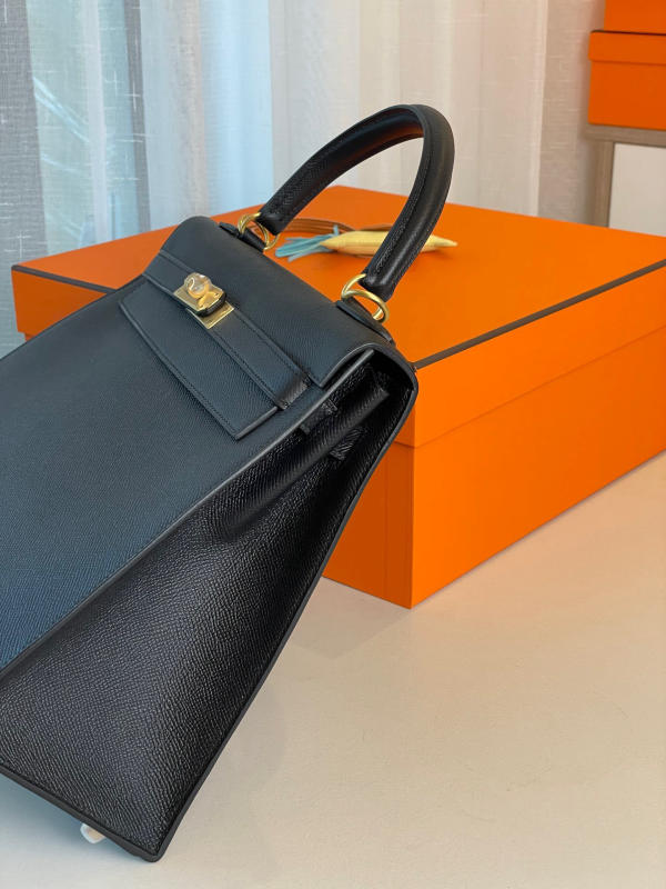 Túi xách Hermes Kelly 32 màu đen siêu cấp 1:1