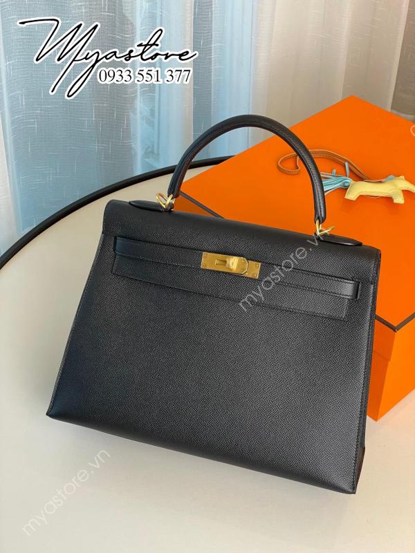 Túi xách Hermes Kelly 32 màu đen siêu cấp 1:1