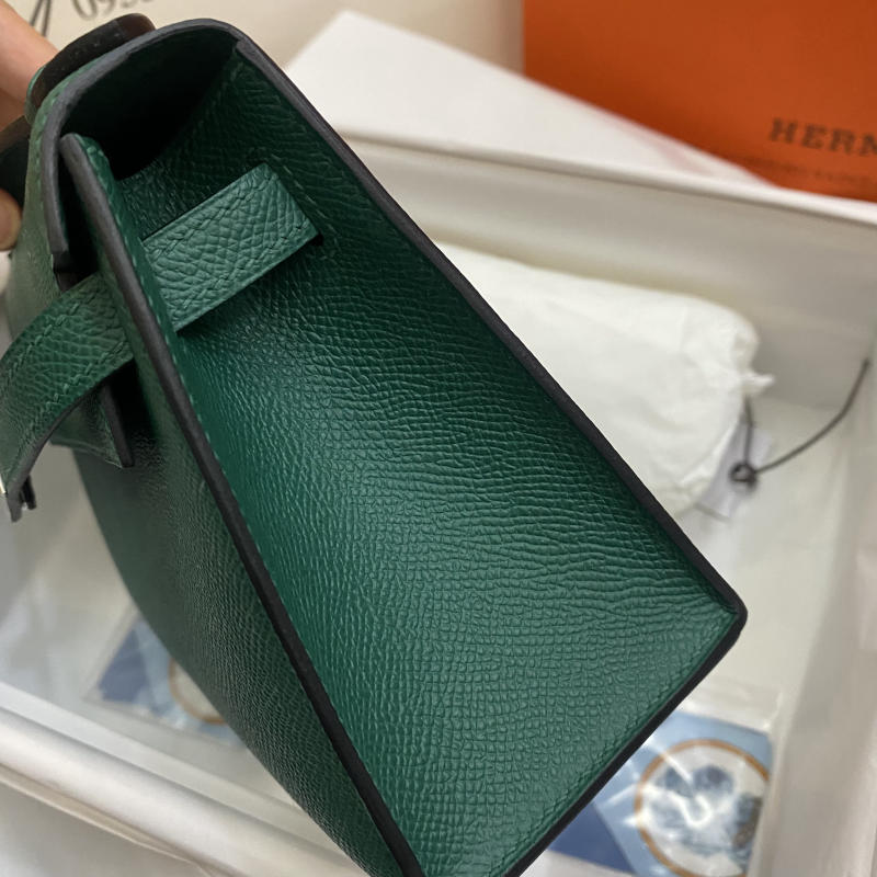 Túi xách Hermes Kelly màu xanh 1:1 trả khách 