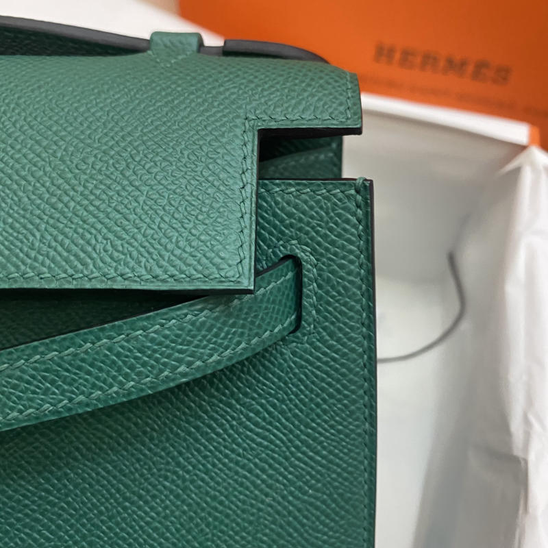 Túi xách Hermes Kelly màu xanh 1:1 trả khách 