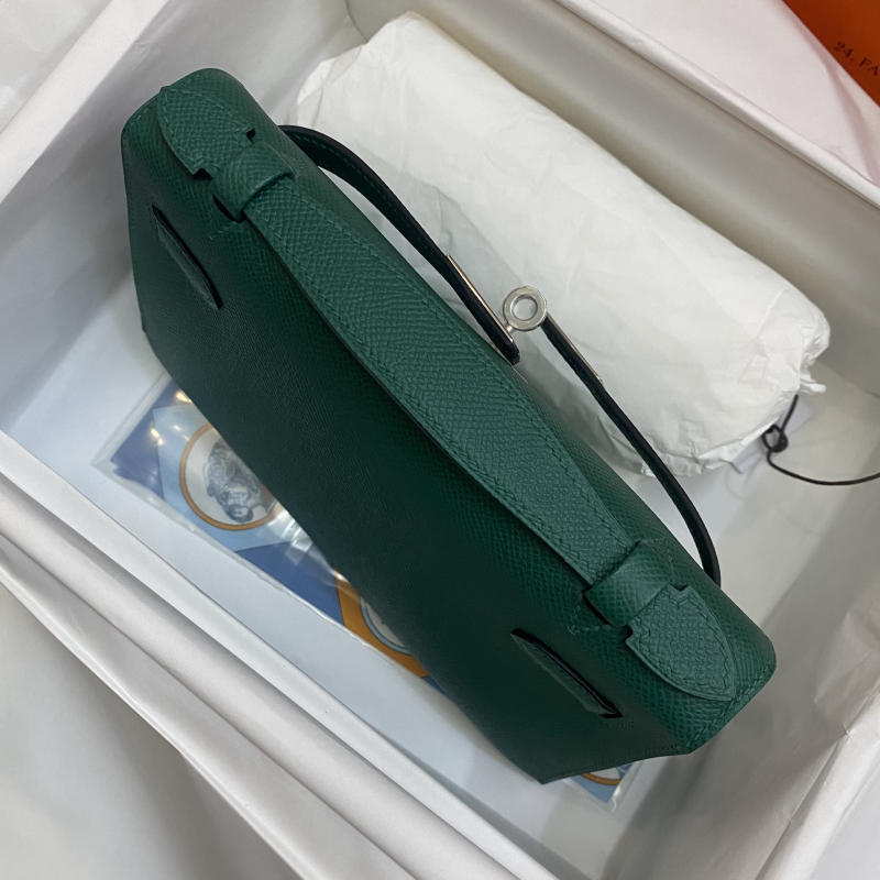 Túi xách Hermes Kelly màu xanh 1:1 trả khách 