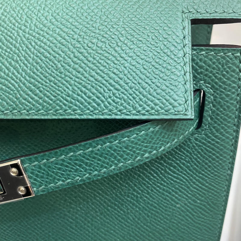 Túi xách Hermes Kelly màu xanh 1:1 trả khách 