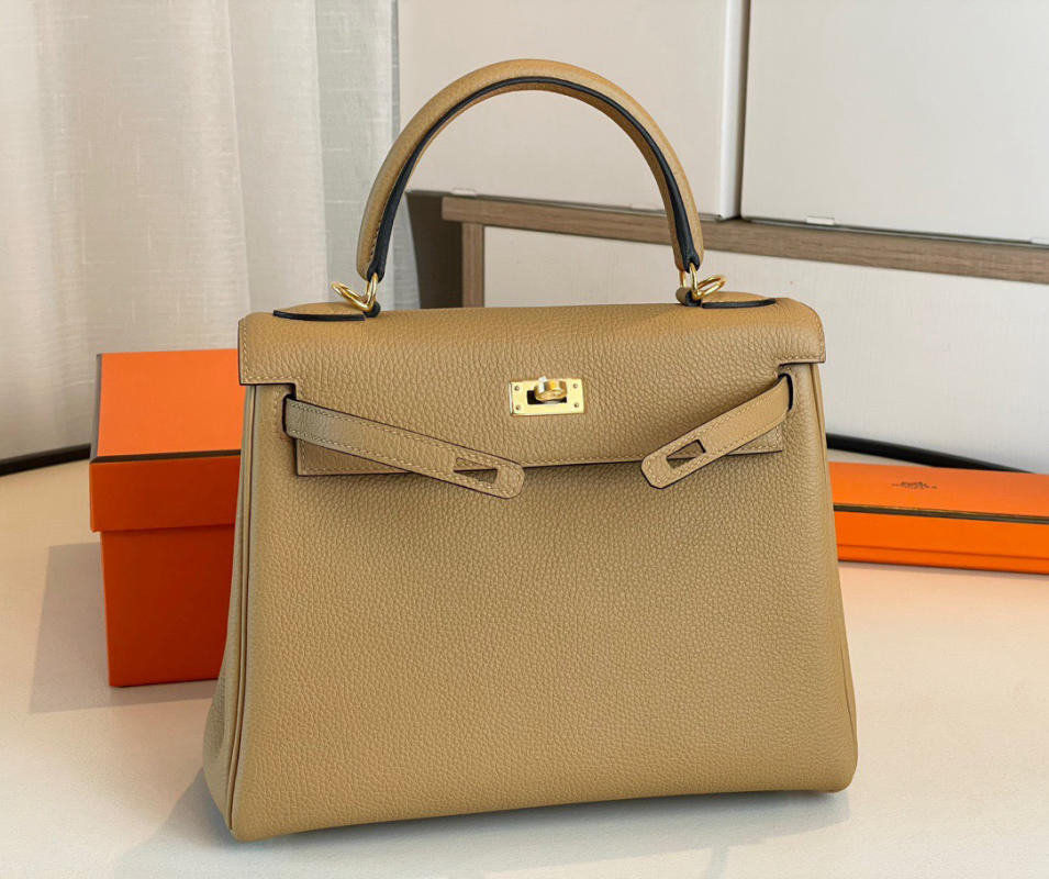 Túi xách Hermes Kelly mini màu trà sữa siêu cấp 1:1