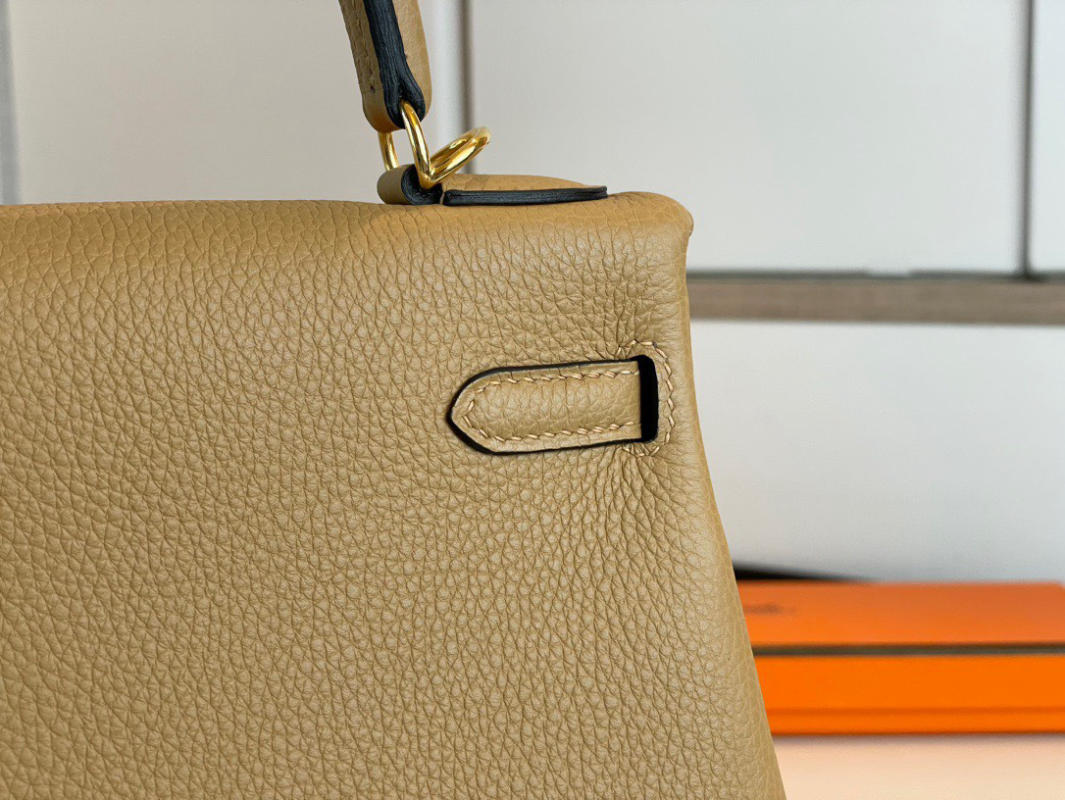 Túi xách Hermes Kelly mini màu trà sữa siêu cấp 1:1