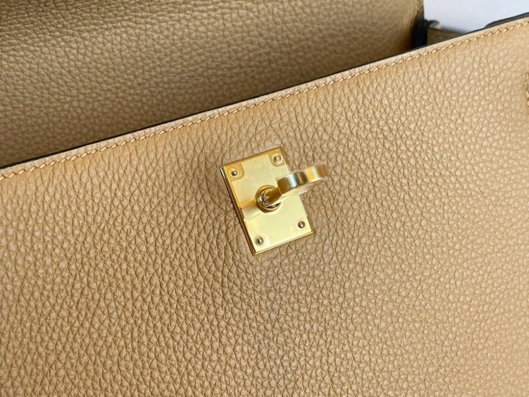 Túi xách Hermes Kelly mini màu trà sữa siêu cấp 1:1