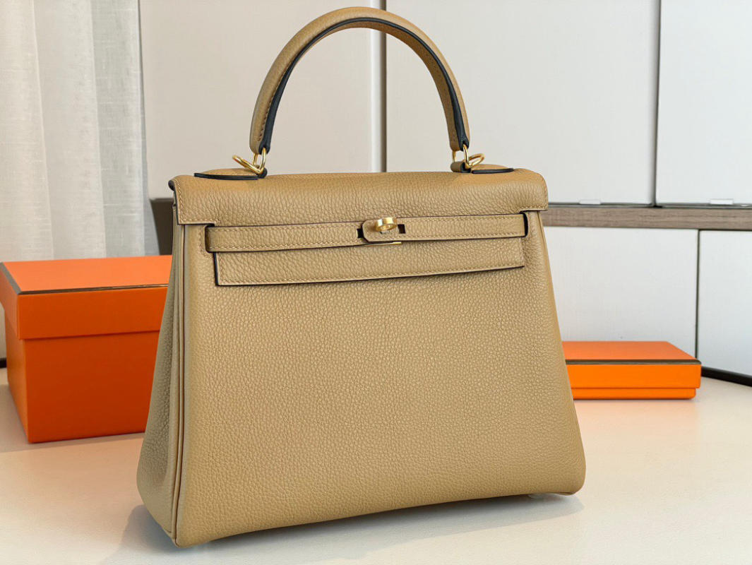 Túi xách Hermes Kelly mini màu trà sữa siêu cấp 1:1