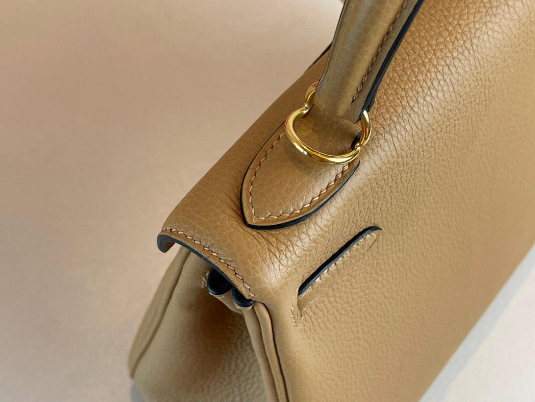 Túi xách Hermes Kelly mini màu trà sữa siêu cấp 1:1