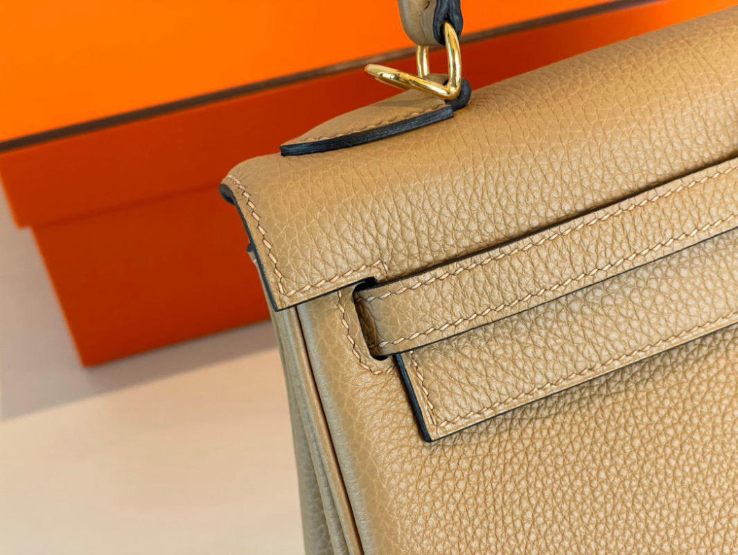 Túi xách Hermes Kelly mini màu trà sữa siêu cấp 1:1