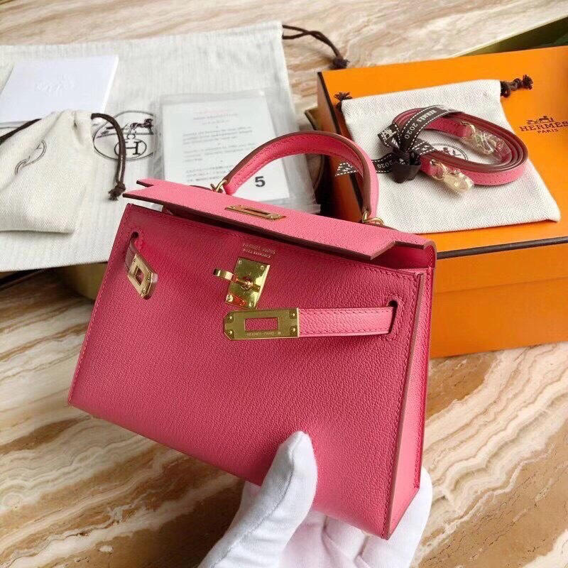 Túi xách Hermes Kelly size mini 19cm Handmade likeauth