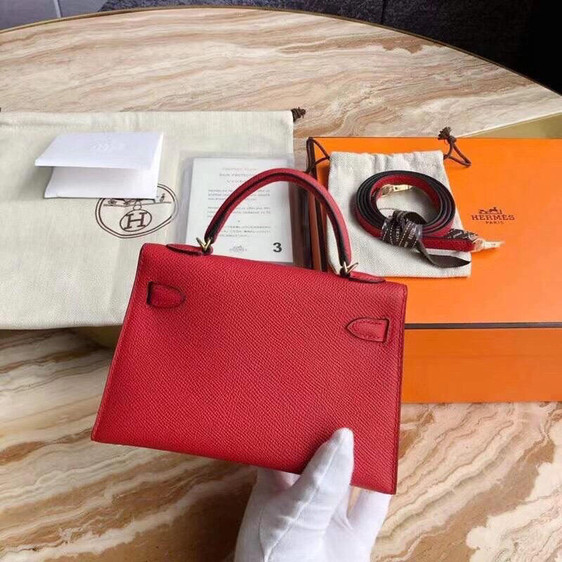 Túi xách Hermes Kelly size mini 19cm Handmade likeauth