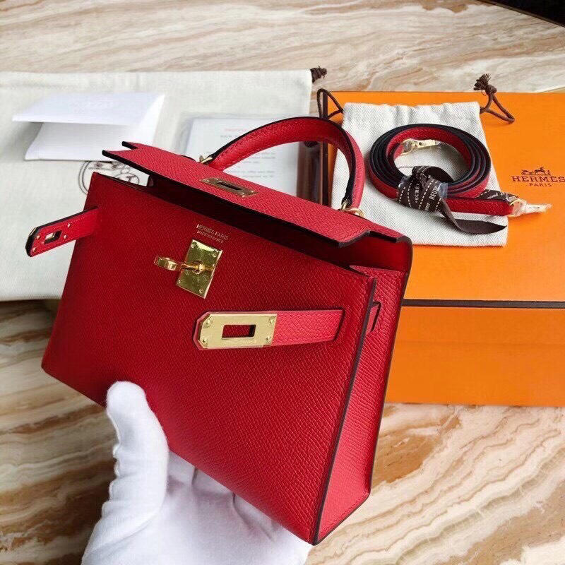 Túi xách Hermes Kelly size mini 19cm Handmade likeauth