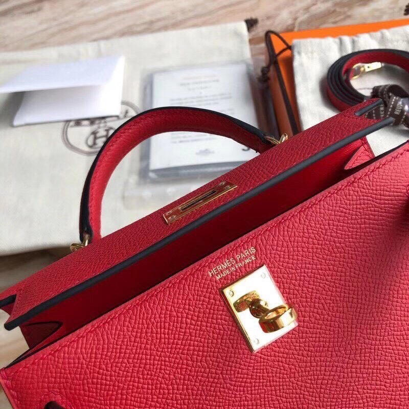 Túi xách Hermes Kelly size mini 19cm Handmade likeauth