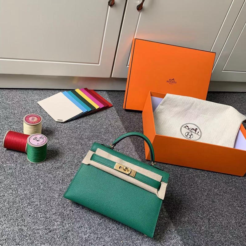 Túi xách Hermes Kelly size mini 19cm Handmade likeauth các màu