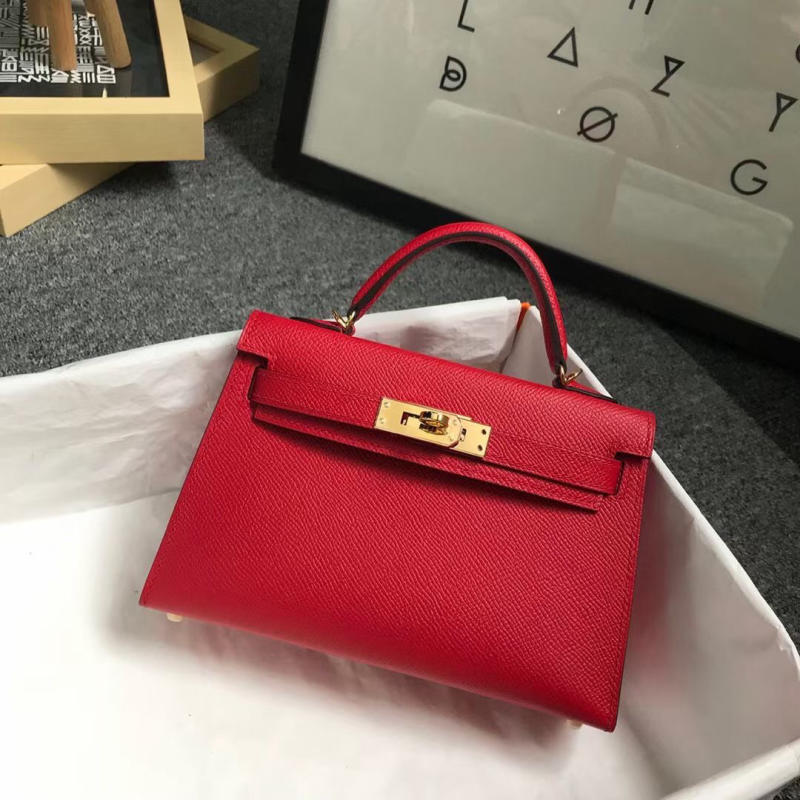 Túi xách Hermes Kelly size mini 19cm Handmade likeauth các màu