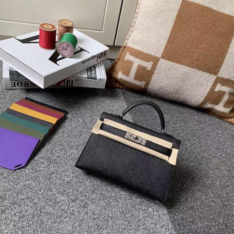 Túi xách Hermes Kelly size mini 19cm Handmade likeauth các màu