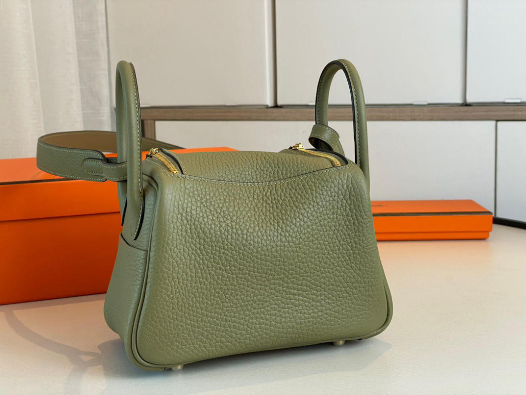 Túi xách Hermes Lindy mini sage green siêu cấp 1:1