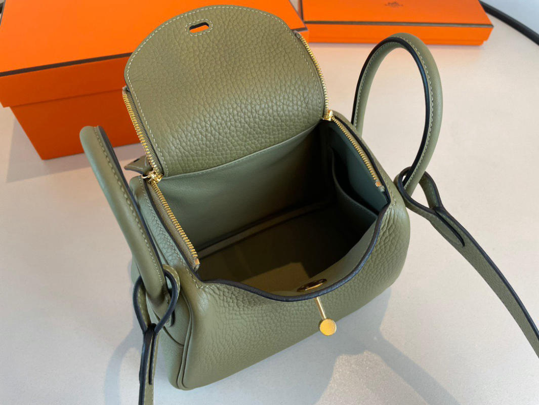 Túi xách Hermes Lindy mini sage green siêu cấp 1:1