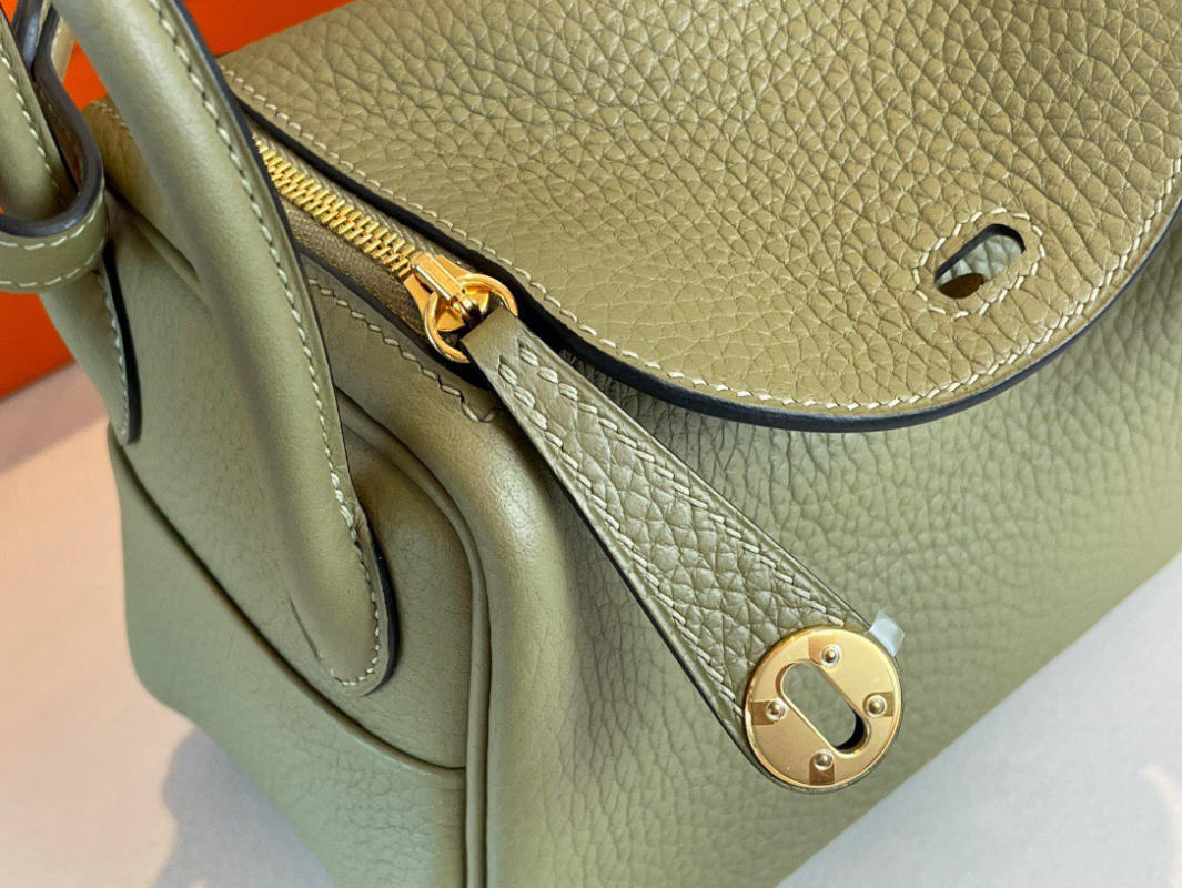 Túi xách Hermes Lindy mini sage green siêu cấp 1:1