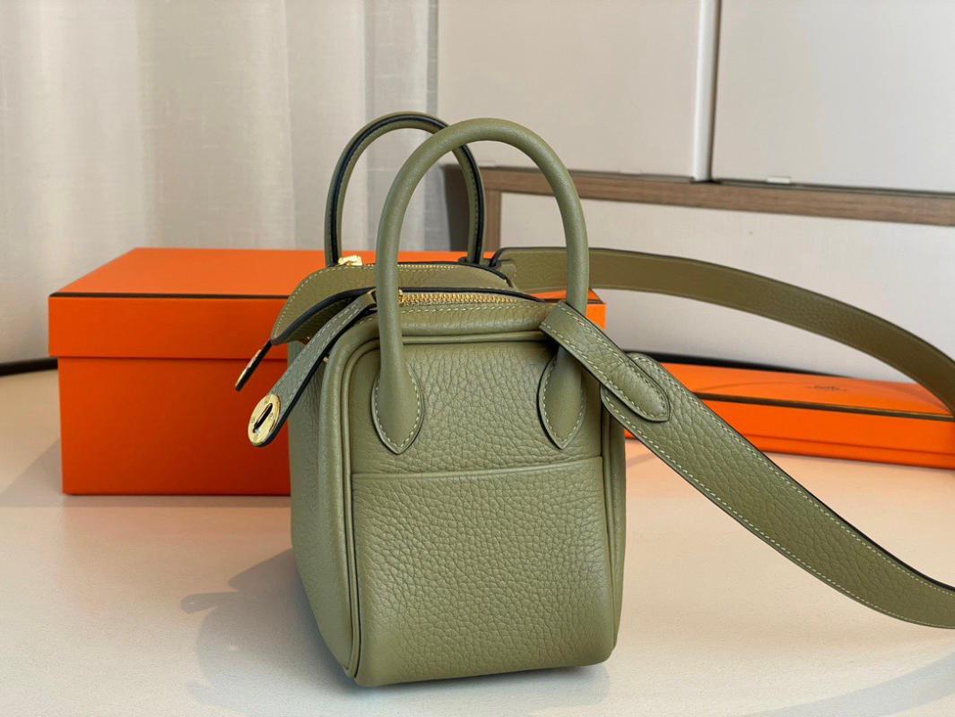 Túi xách Hermes Lindy mini sage green siêu cấp 1:1