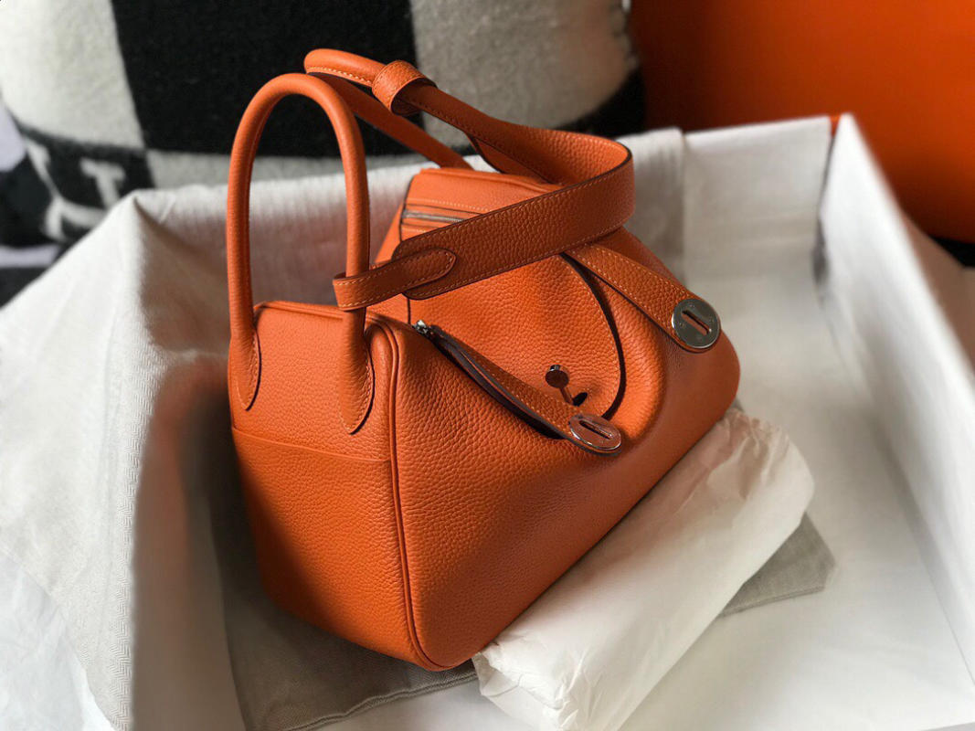 Túi xách Hermes 𝙡𝙞𝙣𝙙𝙮 siêu cấp màu cam size26cm