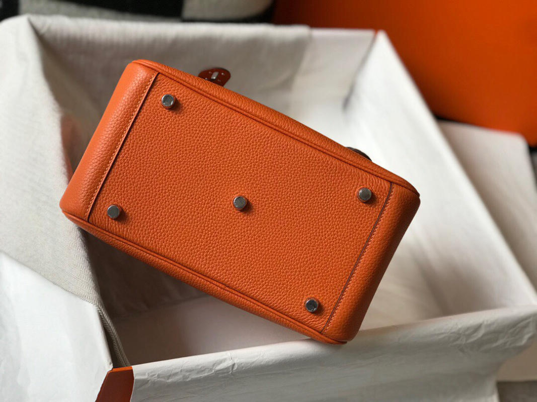 Túi xách Hermes 𝙡𝙞𝙣𝙙𝙮 siêu cấp màu cam size26cm