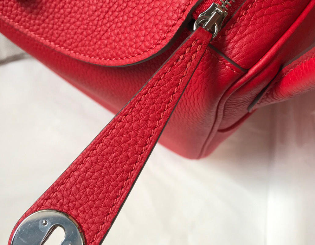 Túi xách Hermes 𝙡𝙞𝙣𝙙𝙮 siêu cấp màu đỏ size 26cm