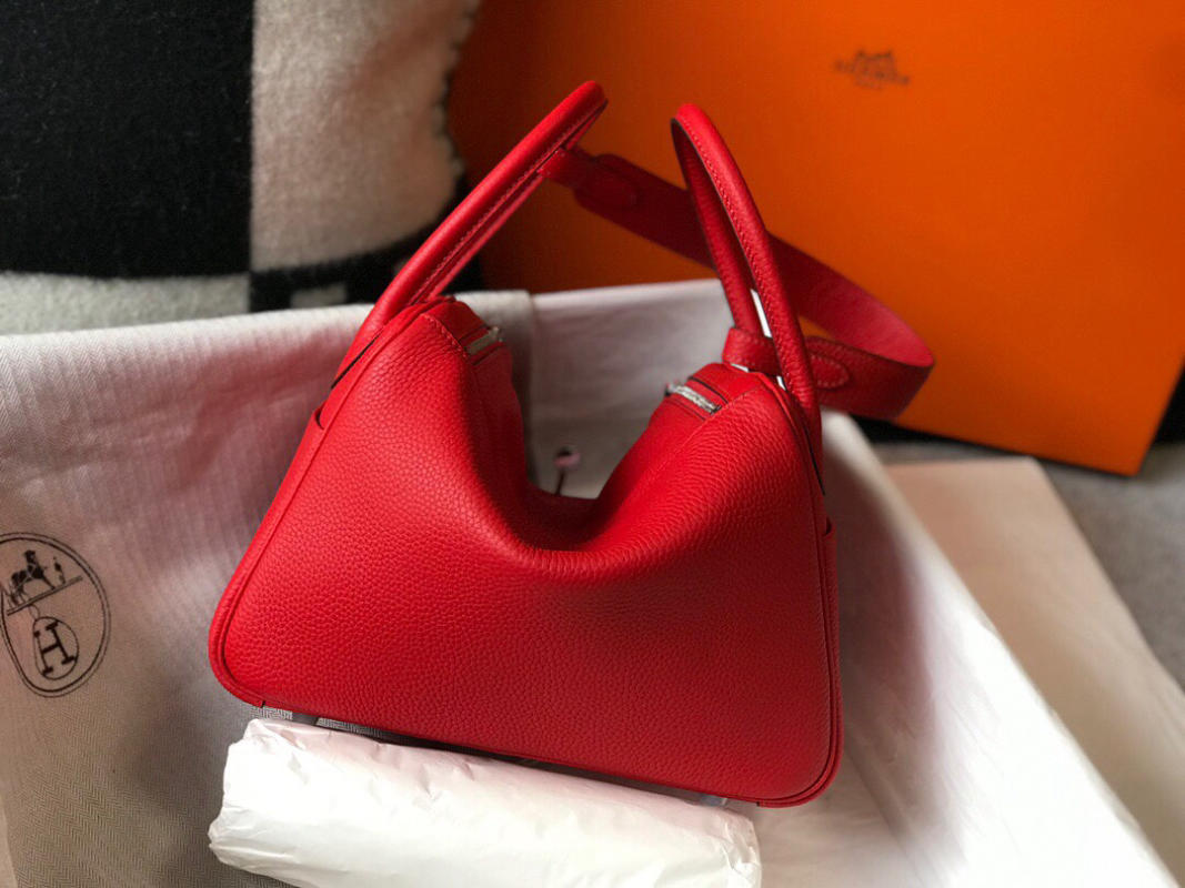 Túi xách Hermes 𝙡𝙞𝙣𝙙𝙮 siêu cấp màu đỏ size 26cm