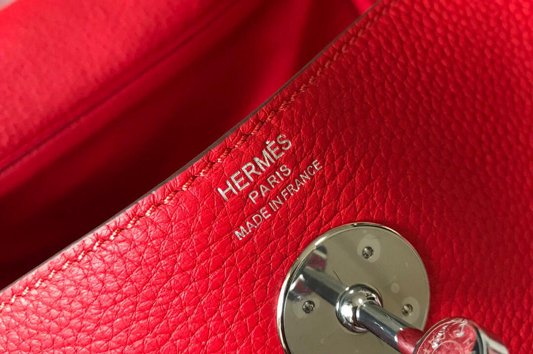 Túi xách Hermes 𝙡𝙞𝙣𝙙𝙮 siêu cấp màu đỏ size 26cm