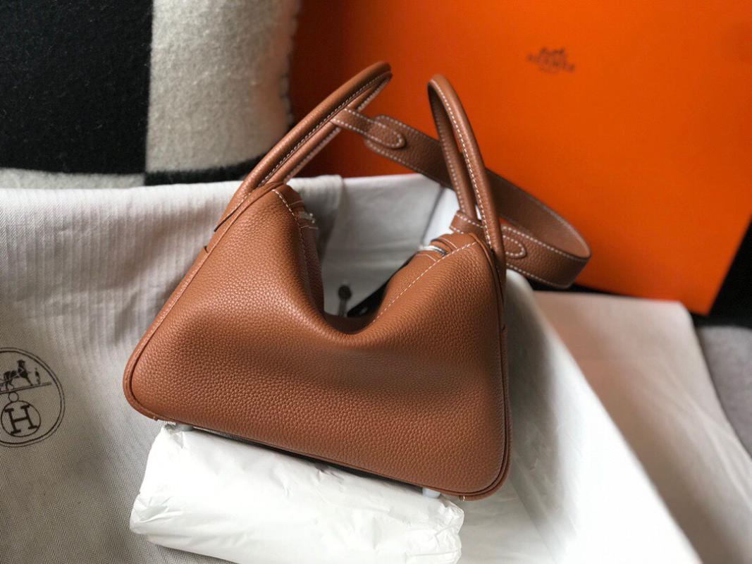 Túi xách Hermes 𝙈𝙞𝙣𝙞 𝙡𝙞𝙣𝙙𝙮 siêu cấp size 19,5cm màu cam đất