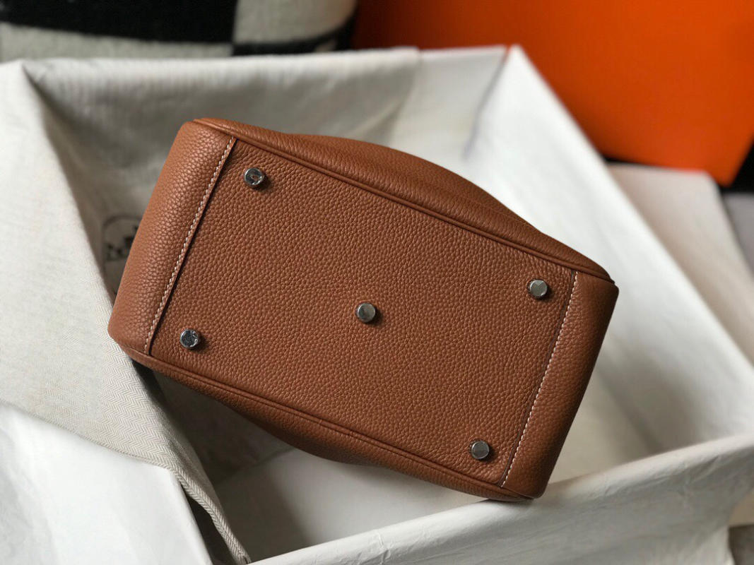 Túi xách Hermes 𝙈𝙞𝙣𝙞 𝙡𝙞𝙣𝙙𝙮 siêu cấp size 19,5cm màu cam đất