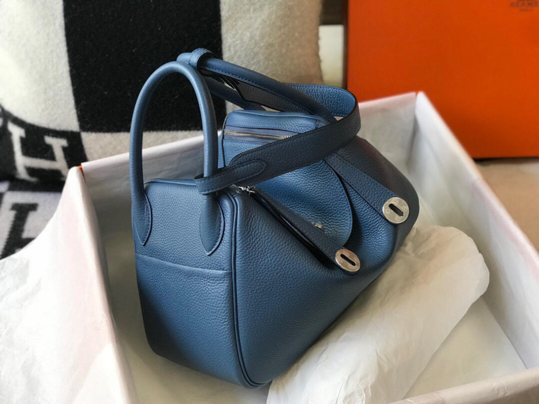 Túi xách Hermes 𝙡𝙞𝙣𝙙𝙮 siêu cấp size 26cm màu xanh