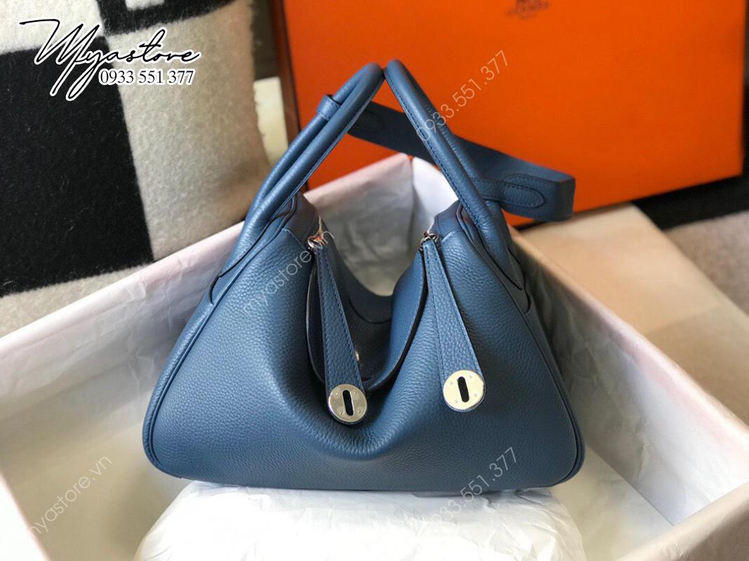 Túi xách Hermes 𝙡𝙞𝙣𝙙𝙮 siêu cấp size 26cm màu xanh