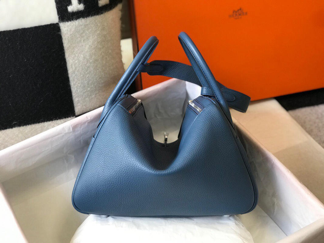 Túi xách Hermes 𝙡𝙞𝙣𝙙𝙮 siêu cấp size 26cm màu xanh