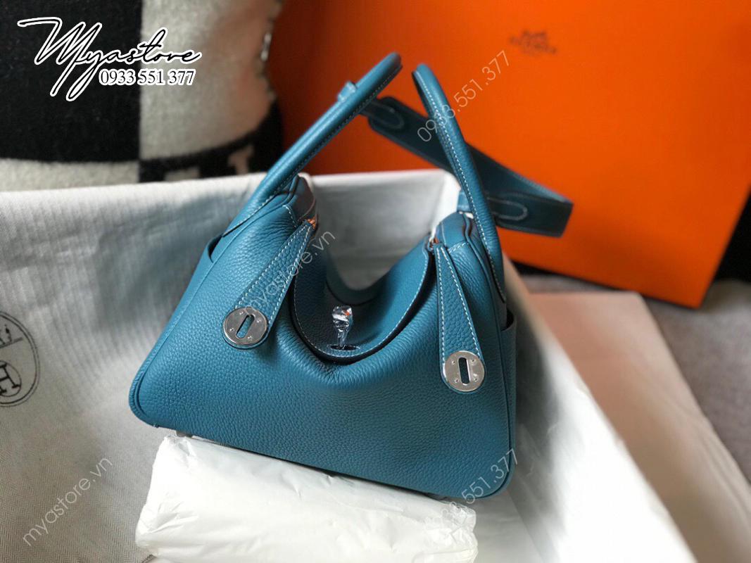 Túi xách Hermes 𝙡𝙞𝙣𝙙𝙮 siêu cấp size 26cm màu xanh da trời