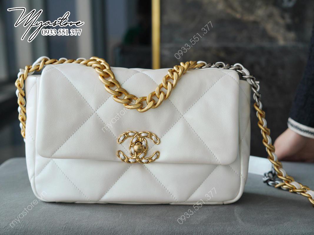 Túi xách nữ Chanel  19 like auth màu trắng