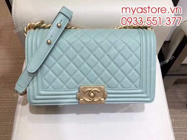 Túi xách nữ Chanel boy da sần siêu cấp size 25cm