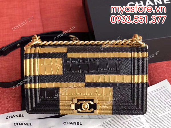 Túi xách nữ Chanel boy like auth 1:1