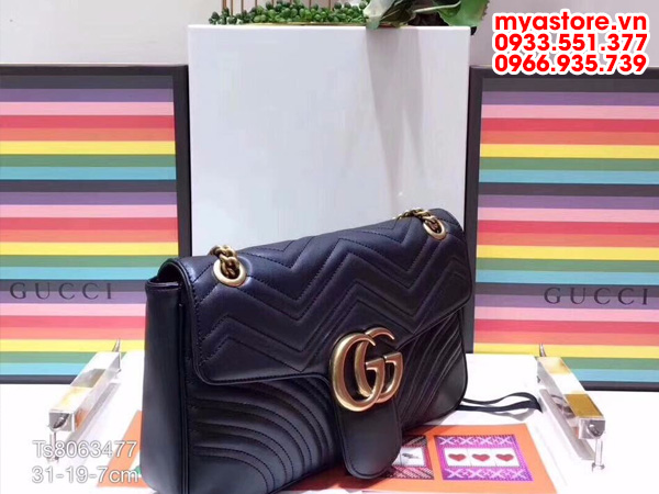 Túi xách nữ Gucci GG Marmont large shoulder size 31x19x7cm