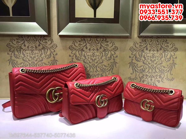 Túi xách nữ Gucci GG Marmont large shoulder size 31x19x7cm