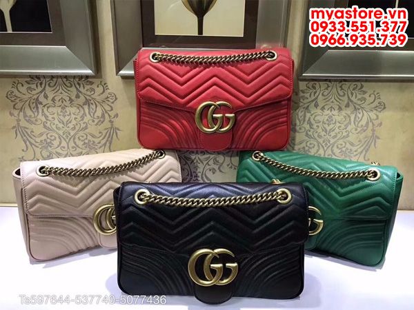 Túi xách nữ Gucci GG Marmont large shoulder size 31x19x7cm