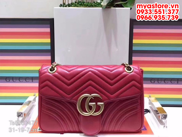 Túi xách nữ Gucci GG Marmont large shoulder size 31x19x7cm