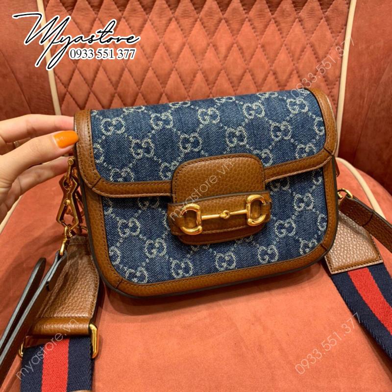 Túi xách nữ Gucci 𝙈𝙞𝙣𝙞 𝙨𝙖𝙘 𝙂𝙂 𝙃𝙤𝙧𝙨𝙚𝙗𝙞𝙩 siêu cấp, like auth