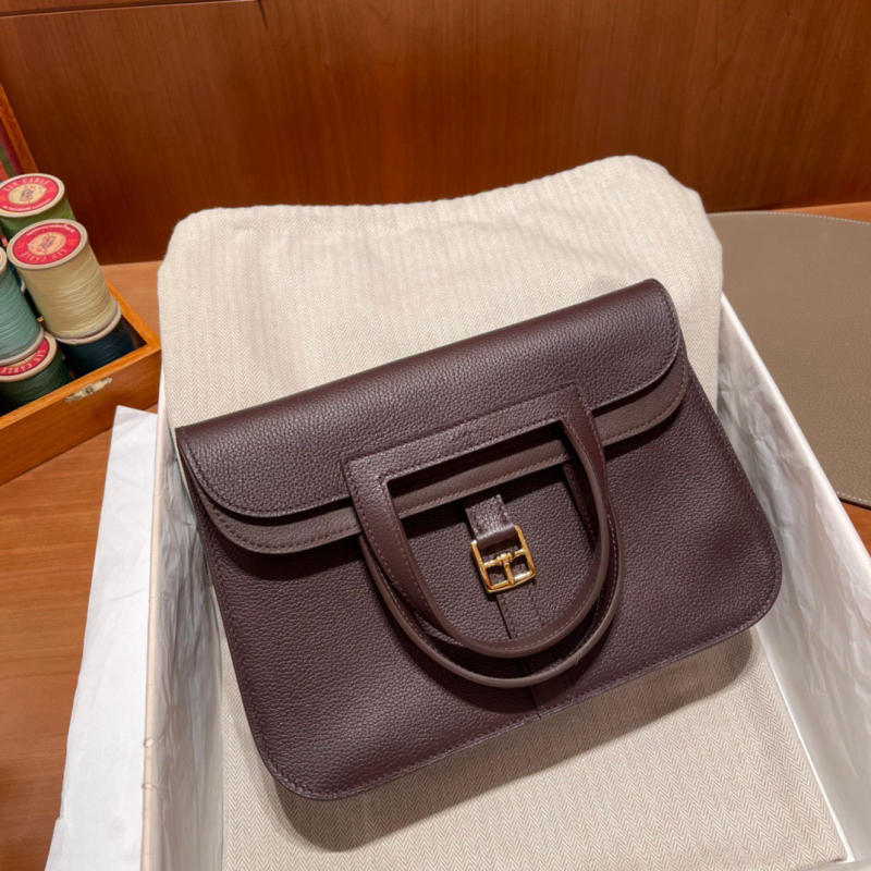 Túi xách nữ Hermes Halzan 25 Bag Evercolor siêu cấp 1:1